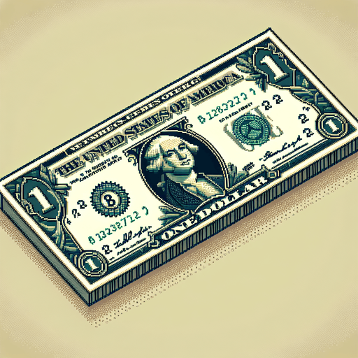 Dollar bill. Perspective.
video game sprite