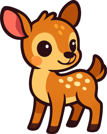 tatlı bir ceylan.
In-Game asset.  2d.  High contrast.  No shadows