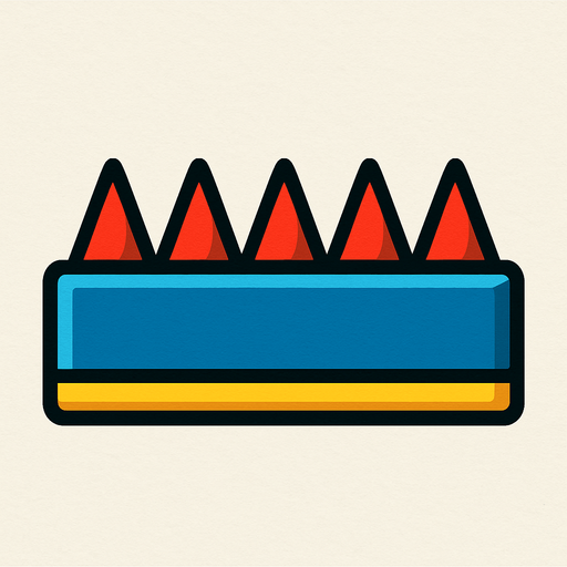 Obstacle.
In-Game asset.  2d.  High contrast.  No shadows