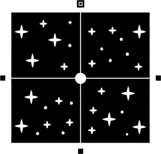 plain black background with a few small stars. 2d repeating Texture..