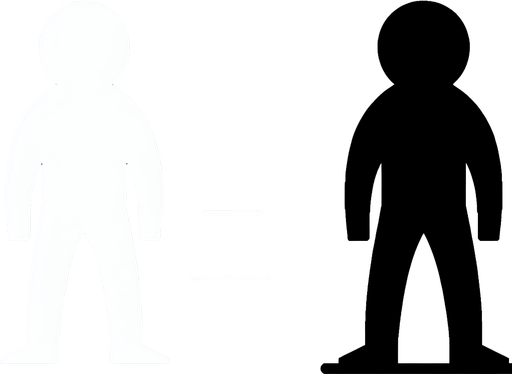 White enemy.
Single Game Texture. In-Game asset. 2d. Blank background. High contrast. No shadows.