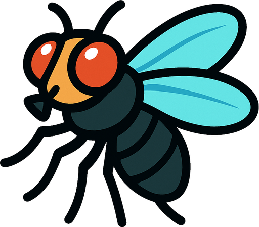 fly.
In-Game asset.  2d.  High contrast.  No shadows
