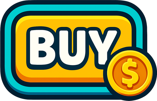 oyunlardaki satın alma butonu.
In-Game asset.  2d.  High contrast.  No shadows