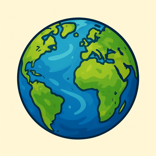 earth.
In-Game asset.  2d.  No shadows