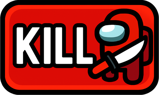 killButton among us.
In-Game asset.  2d.  High contrast.  No shadows