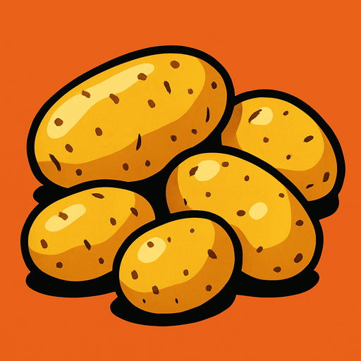 Patates.
In-Game asset.  2d.  High contrast.  No shadows