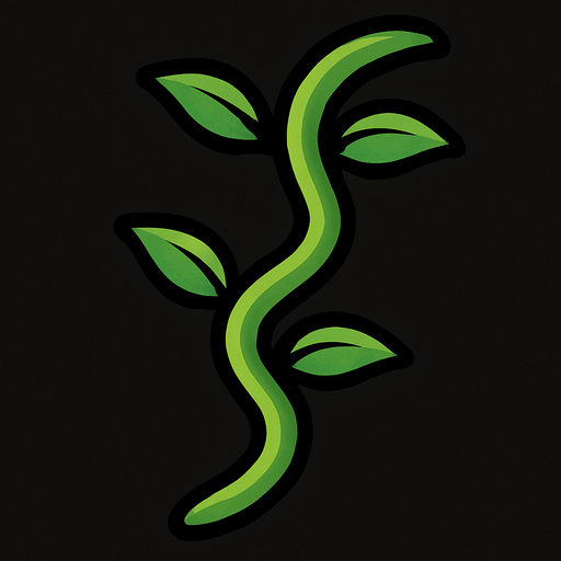 Wiggly stem.
In-Game asset.  2d.  High contrast.  No shadows
