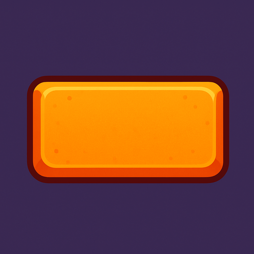 Rectangular button.
In-Game asset.  2d.  High contrast.  No shadows