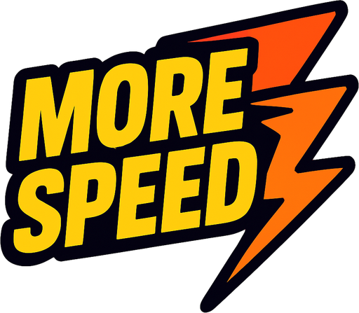 mas velocidad pero escrito en ingles.
In-Game asset.  2d.  High contrast.  No shadows