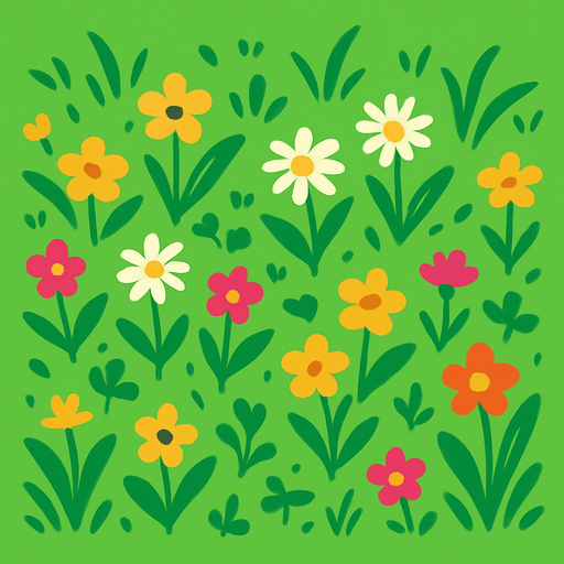 meadow.
In-Game asset.  2d.  High contrast.  No shadows