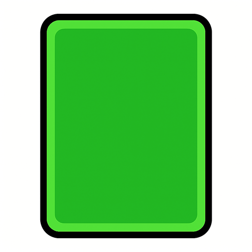 2D. Survivor.io game style skill card. No text written on it. No symbols on it. Just the blank card. Green..
In-Game asset.  2d.  High contrast.  No shadows