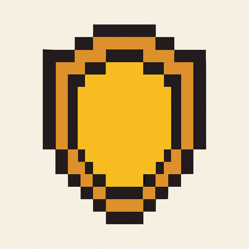 Sheid top down 2d pixilated.
In-Game asset.  2d.  High contrast.  No shadows