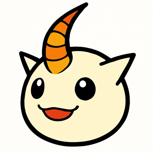 Tsunomon.
In-Game asset.  2d.  High contrast.  No shadows