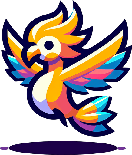 Flappy bird with no background..
Single Game Texture. In-Game asset. 2d. Blank background. High contrast. No shadows.