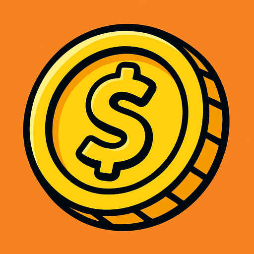 Coin.
In-Game asset.  2d.  High contrast.  No shadows