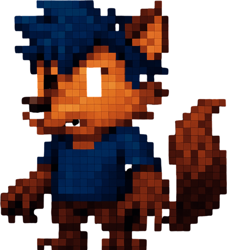 Nariz de lobo, pixel art