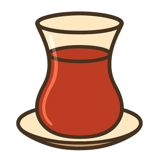 çay bardağı. No background. Transparent background. Blank background. No shadows. 2d. In-Game asset. flat
