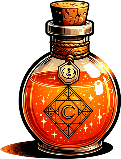 orange potion
orange potion, no background