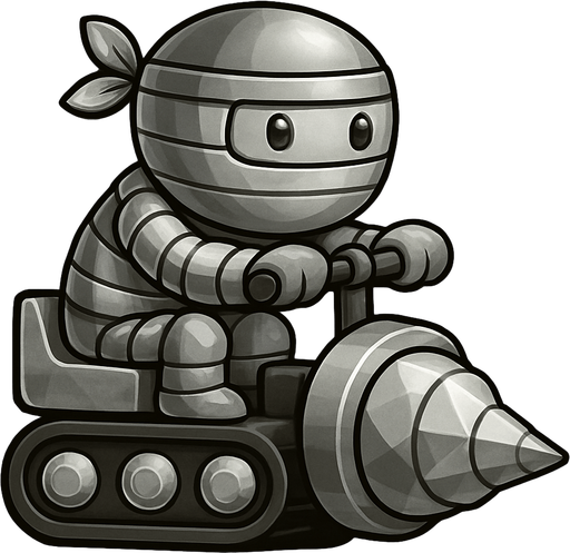 Same ninja character, with silver color