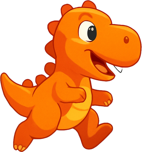 Fullscreen modern App Store landscape banner, 16:9, high definition, for a game titled "Dino Mantar Macerası" and with the description "Sevimli bir dinozorla platformlarda zıplayıp mantar topla, düşmanlardan ve meteorlardan kaç, 10 mantar sonrası tabeladan yeni seviyeye geç!". No text on banner!