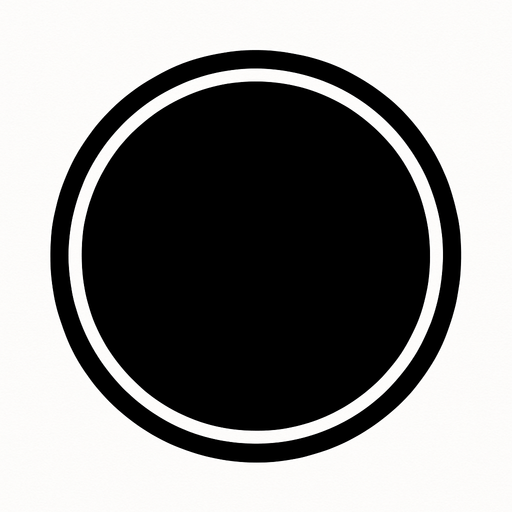 bola penuh hitam.
In-Game asset.  2d.  High contrast.  No shadows