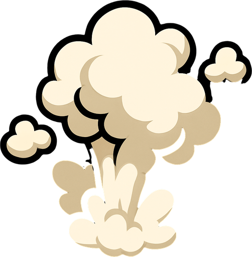 smoke.
In-Game asset.  2d.  High contrast.  No shadows