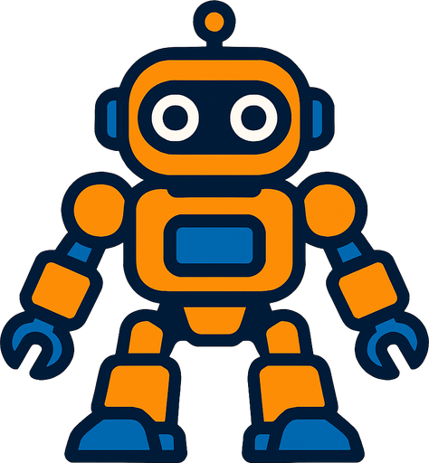 player robot.
In-Game asset.  2d.  High contrast.  No shadows