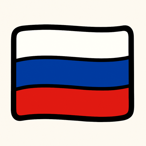 russia flag.
In-Game asset.  2d.  High contrast.  No shadows