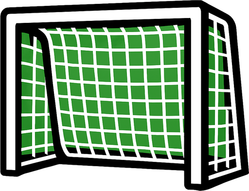 soccer goal 2d ingame asset high contrast no shadows.
In-Game asset.  2d.  High contrast.  No shadows