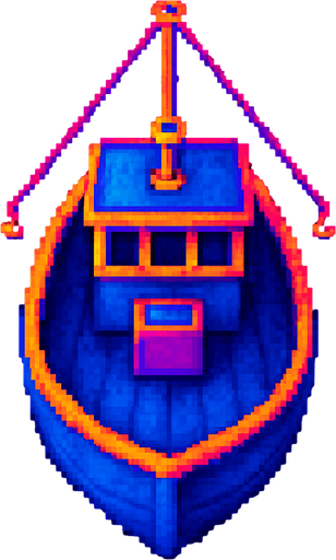 This boat, same perspective, boat facing down.