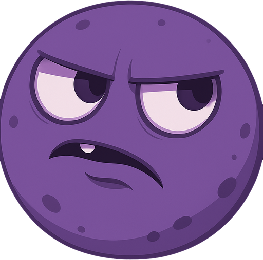 make it purple and suspicious