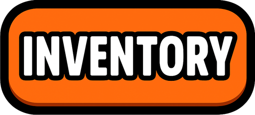 inventory button.
In-Game asset.  2d.  High contrast.  No shadows