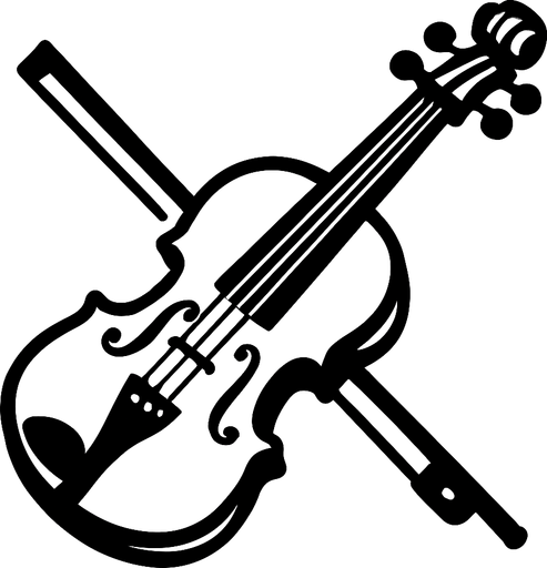 müzik aleti beyaz.
In-Game asset.  2d.  High contrast.  No shadows