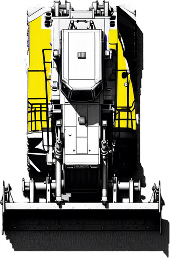 yellow tracks.