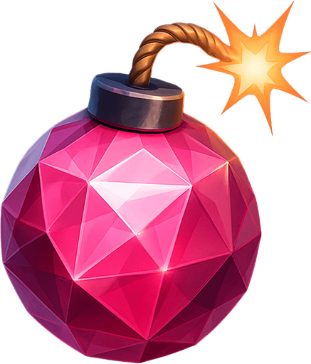 Kristal olarak bi bomba bonusu icin bir gem olustur