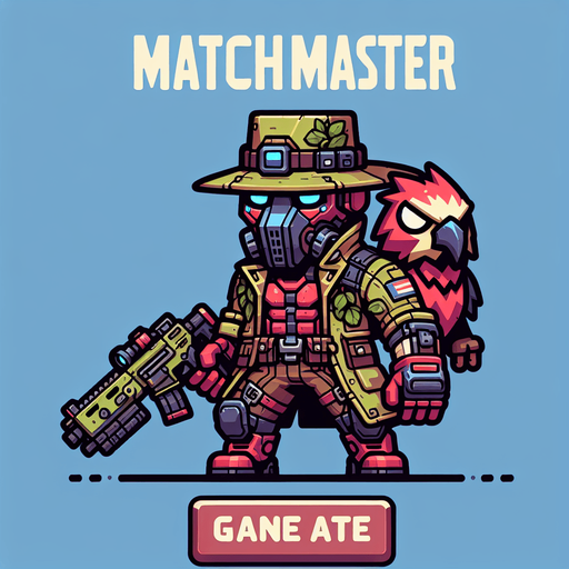 MatchMaster MG.
Single Game Texture.  In-Game asset.  2d.  Blank background.  High contrast.  No shadows