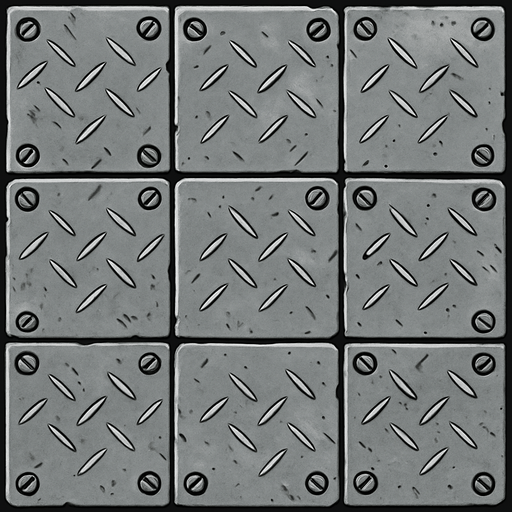 SUELO 2D DE METAL PLATEADO.
In-Game asset.  2d.  High contrast.  No shadows