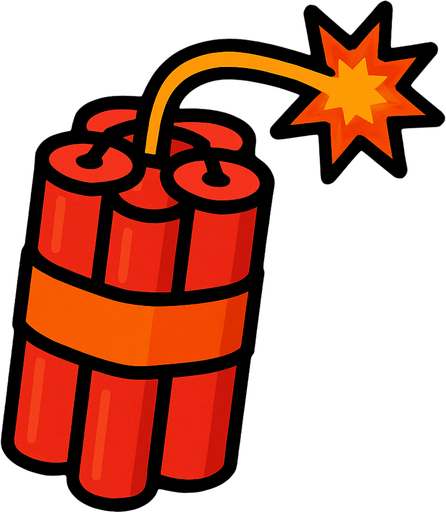 dynamite.
In-Game asset.  2d.  High contrast.  No shadows