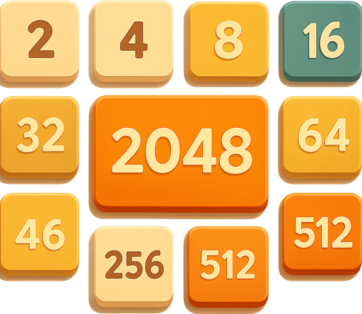 2048 oyunu için içinde sayılar yazan kutucuklar oluştur