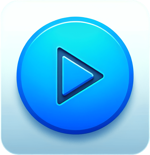 blue play button

Single Game Texture. In-Game asset. 2d. Blank background. High contrast. No shadows.