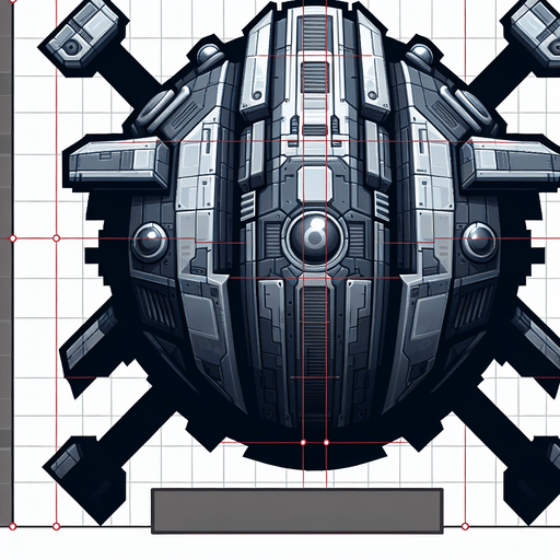 A png space ship shooter facing up.
Single Game Texture. In-Game asset. 2d. Blank background. High contrast. No shadows.