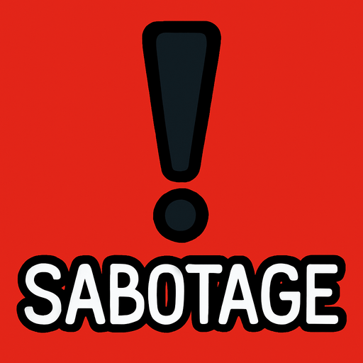 among us sabotageIndicator.
In-Game asset.  2d.  High contrast.  No shadows