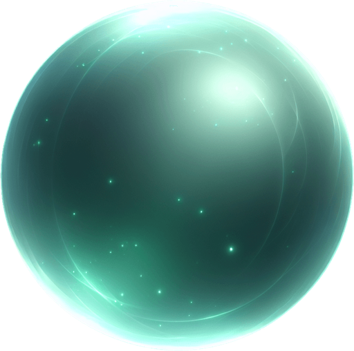 Subtle orb of green light, floating, realistic, glowing ghost orb 
Single Game Texture. In-Game asset. 2d. Blank background. High contrast. No shadows.