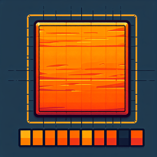 orange.
Single Game Texture.  In-Game asset.  2d.  Blank background.  High contrast.  No shadows