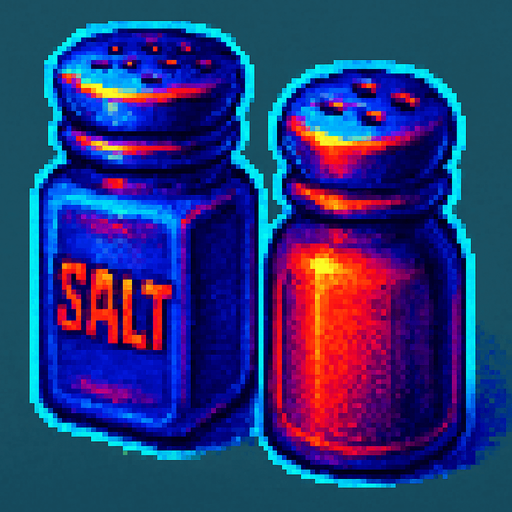 A set of spices shakers.