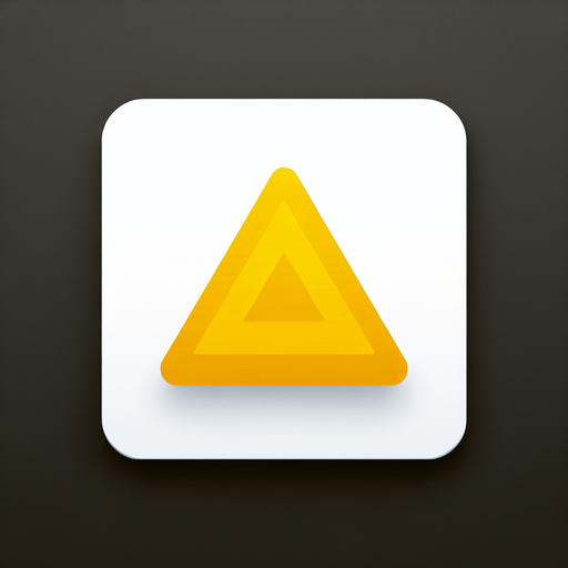 triangle  yellow 2d.
Single Game Texture.  In-Game asset.  Blank background.  High contrast.  No shadows