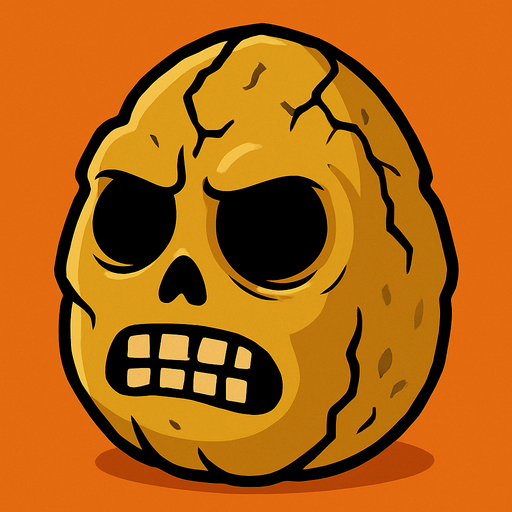 plants vs zombies olü ceviz.
In-Game asset.  2d.  High contrast.  No shadows