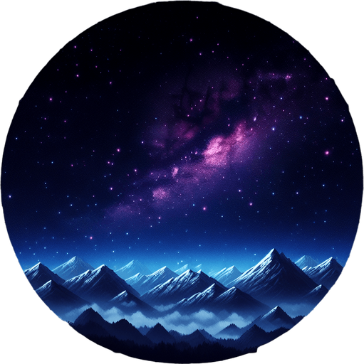 A starry sky background image. High resolution. 
Single Game Texture. In-Game asset. 2d. Blank background. High contrast. No shadows.