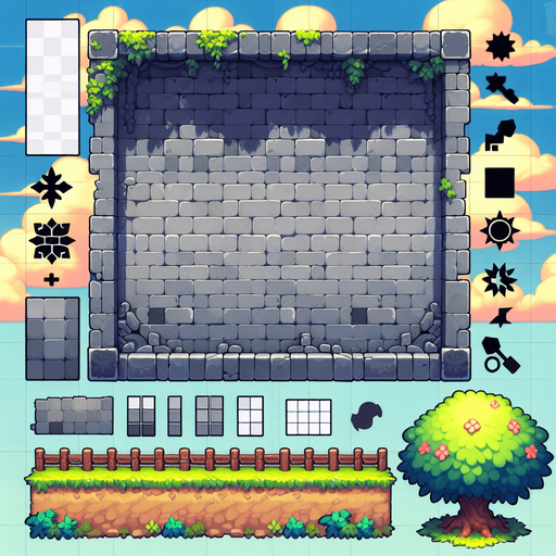 a wall backround.
Single Game Texture.  In-Game asset.  2d.  Blank background.  High contrast.  No shadows