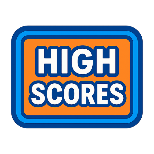 High Scores button.
In-Game asset.  2d.  High contrast.  No shadows